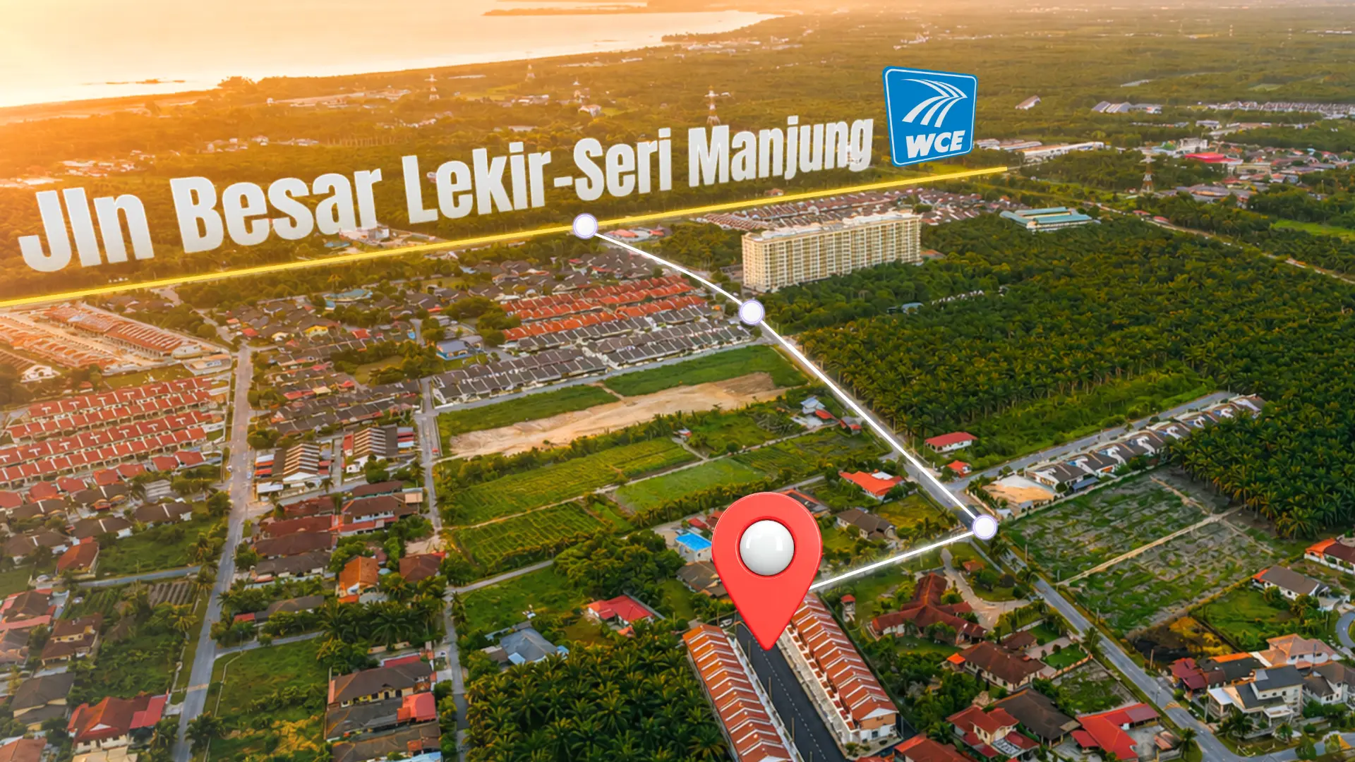 Peta lokasi udara Residensi Mizan Lekir